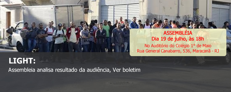 Light: Assembleia analisa resultado da audi�ncia