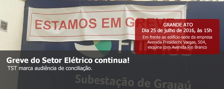 Greve do Setor El�trico continua!